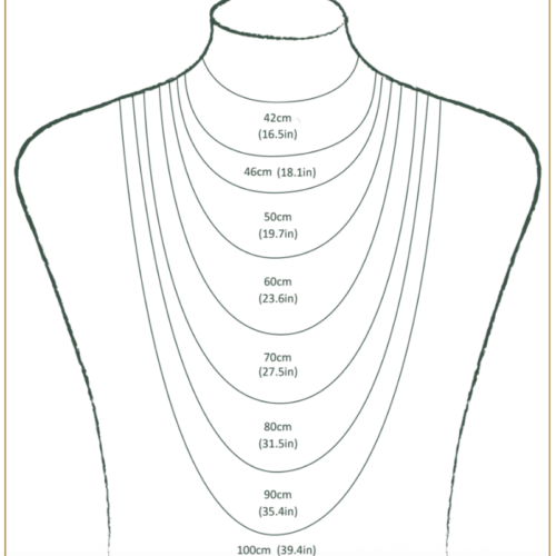 SIZE GUIDE: NECKLACES, BRACELETS, AND RING